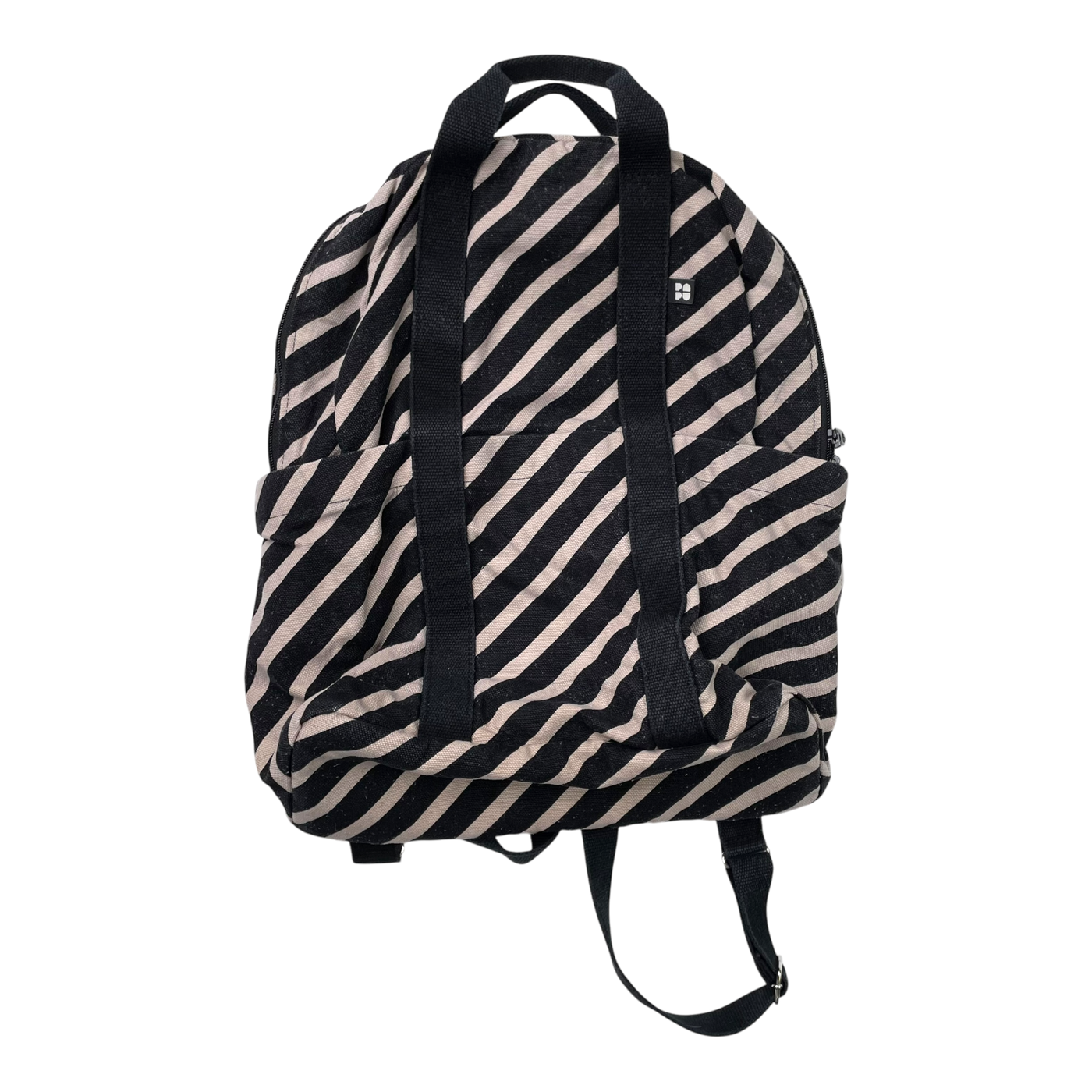 Papu backbag, large black/white