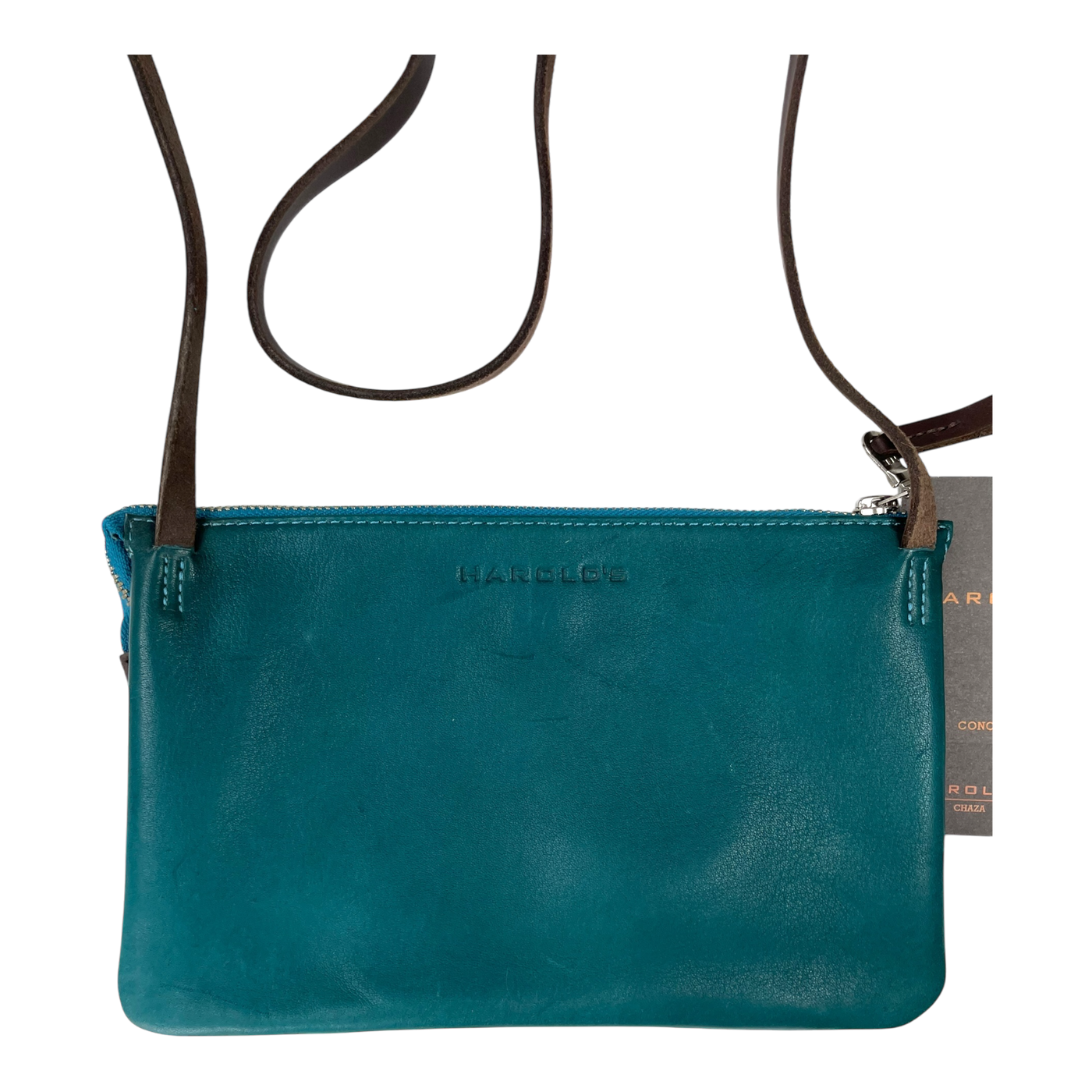 Harold's Bags plain crossbag small, turquoise