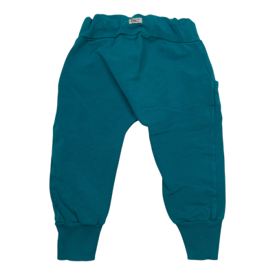 Blaa baby sweatpants, teal | 74/80cm