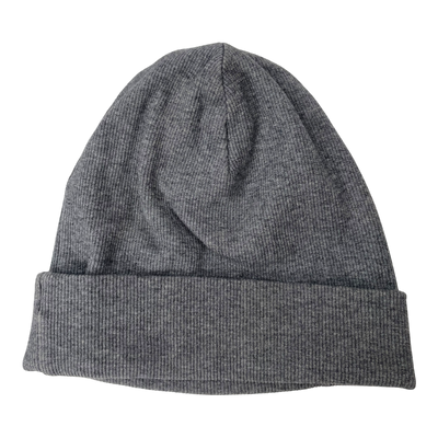 Metsola tricot rib beanie, grey |  3-5y