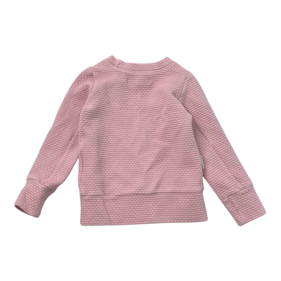 Gugguu structured sweatshirt, pink | 92cm