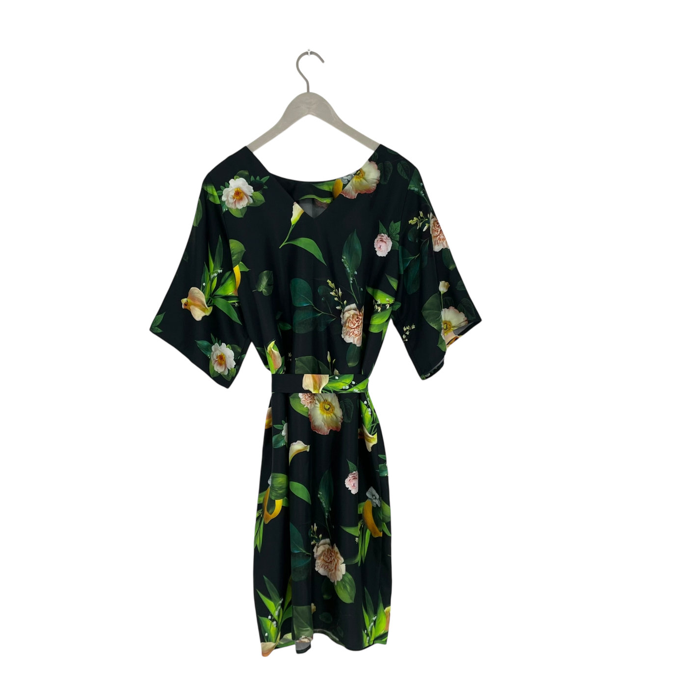 Uhana silk dress, winter garden | woman S