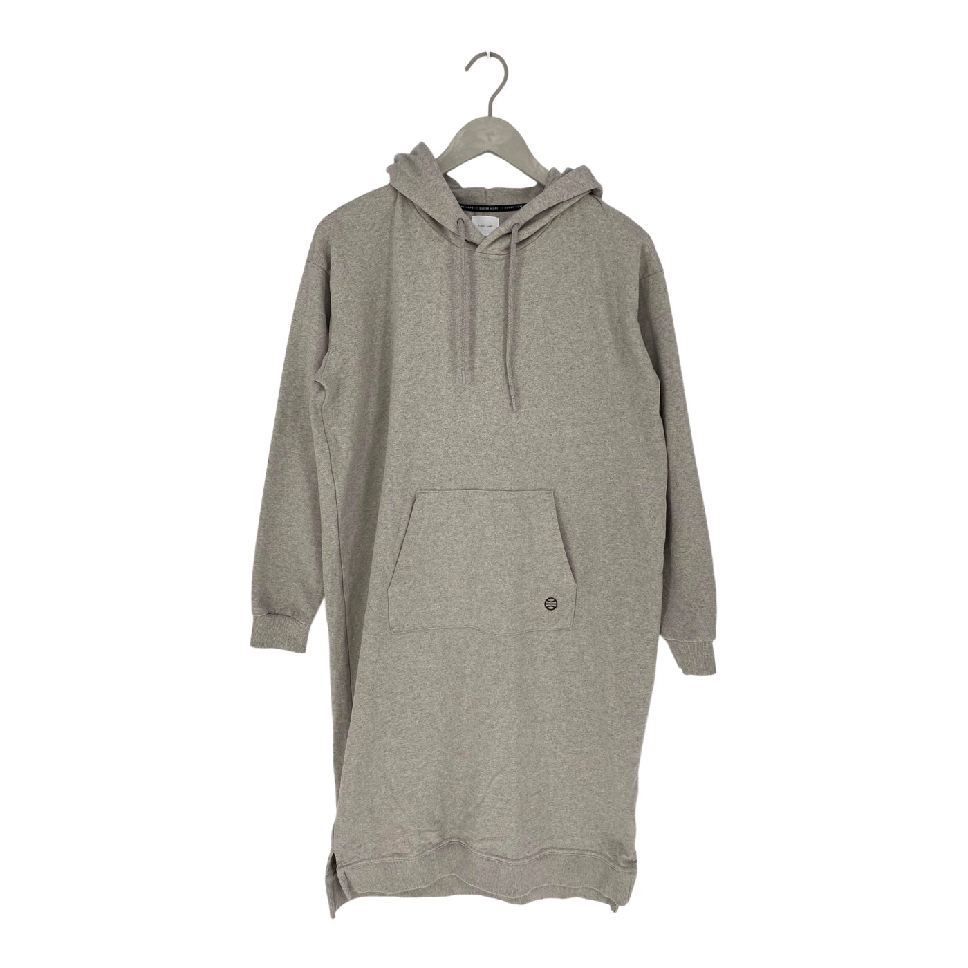 Globe Hope hoodie dress, grey tan melange | woman S