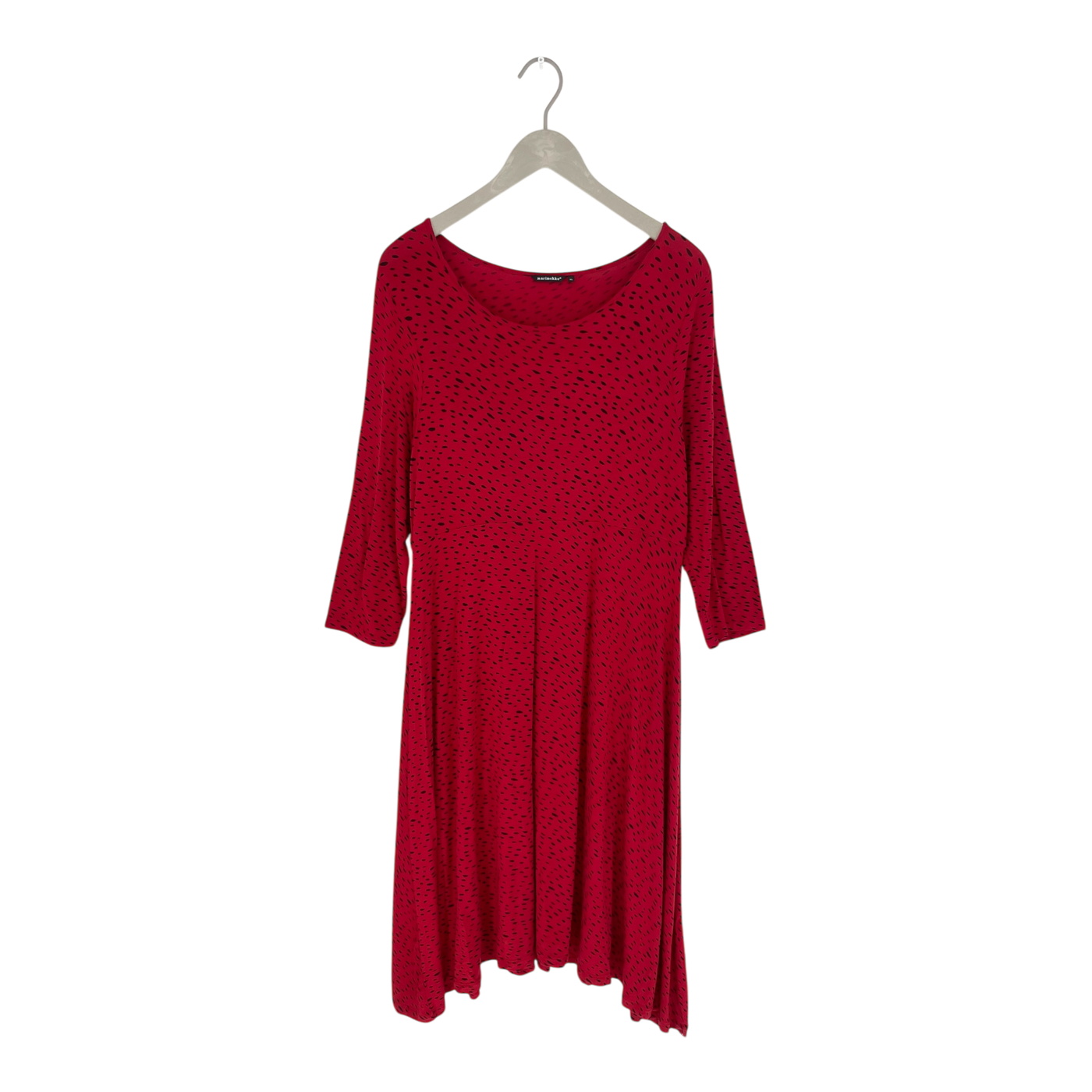 Marimekko musta kottarainen dress, red | woman XL