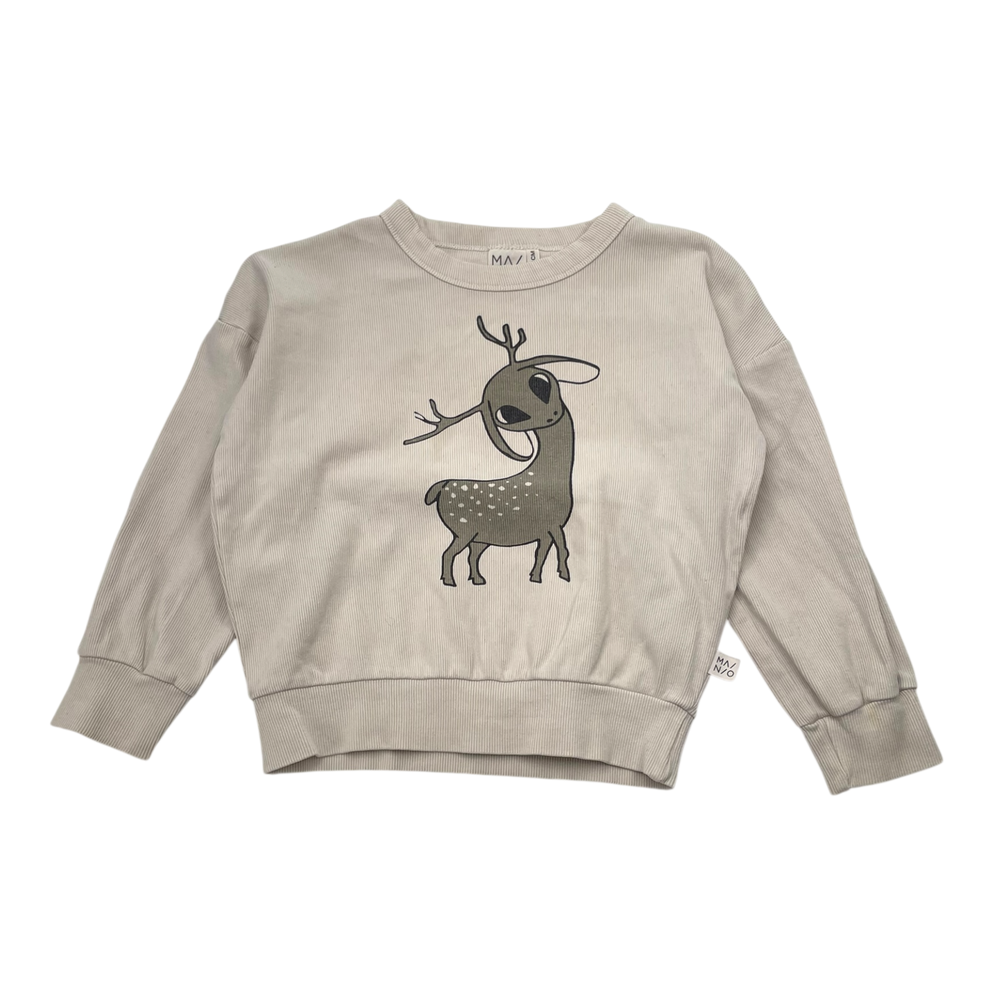 Mainio rib shirt, bambi | 110/116cm