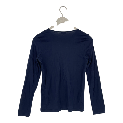 Filippa tricot t-shirt, dark blue | woman XS