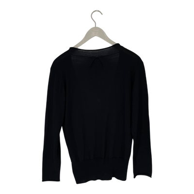 Filippa K merino blouse, black | woman XL