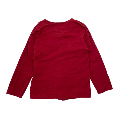 Kaiko button shirt, red | 110/116cm