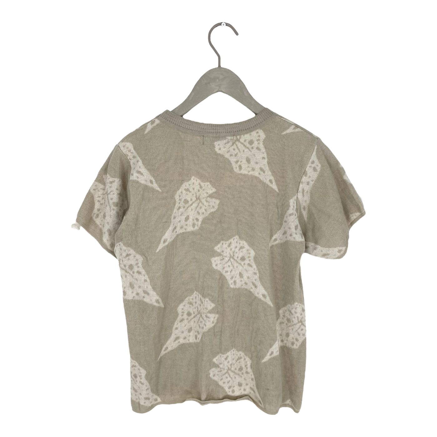 Alpa begonia alpakka silk t-shirt, leafs | woman S