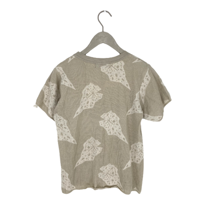 Alpa begonia alpakka silk t-shirt, leafs | woman S