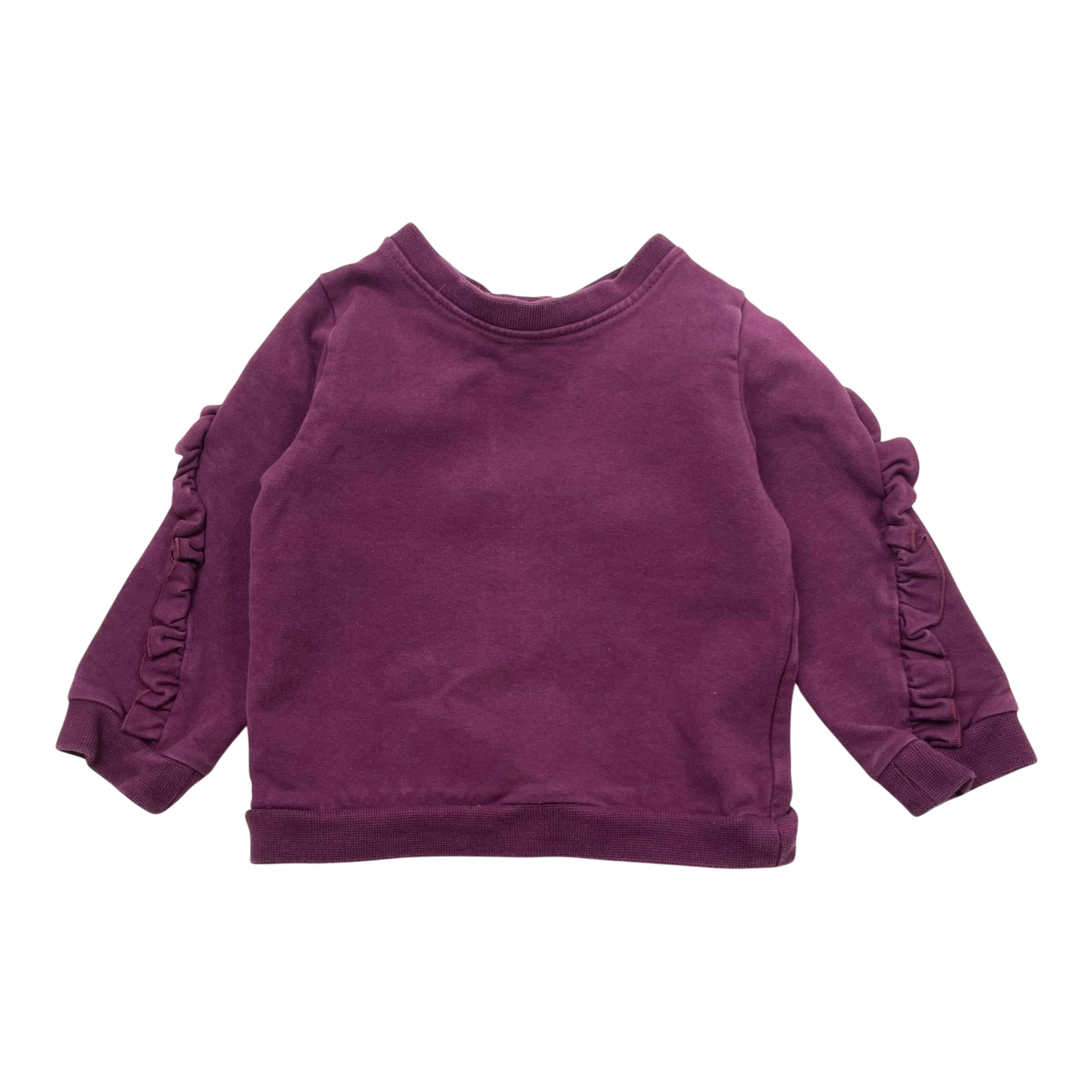 Gugguu frill sweatshirt, purple | 86cm
