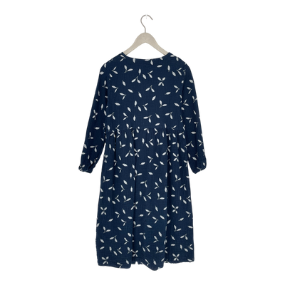 Kaiko muslin button dress, indigo wind | woman S