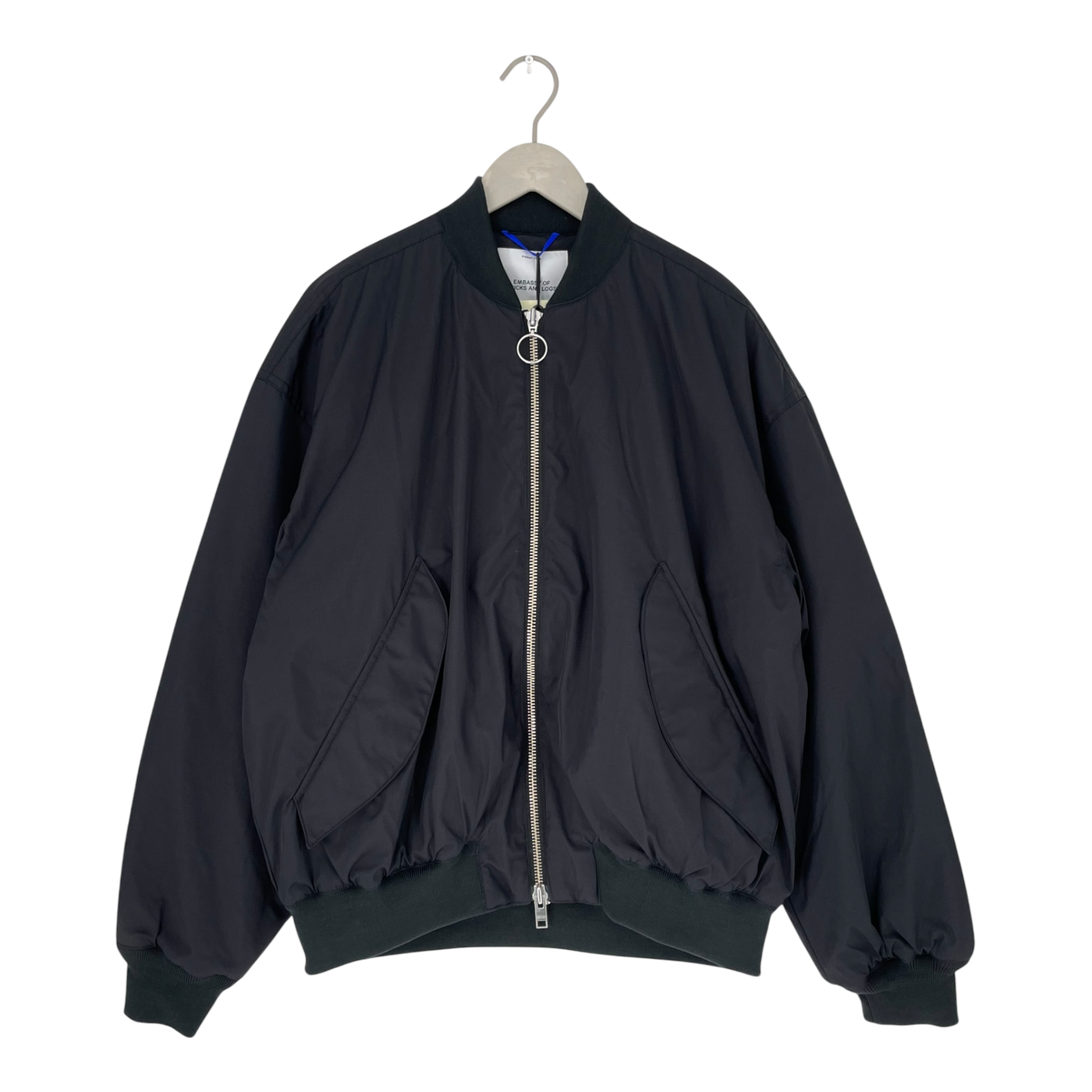 Embassy of Bricks and Logs santa fe bomber jacket, black | unisex L