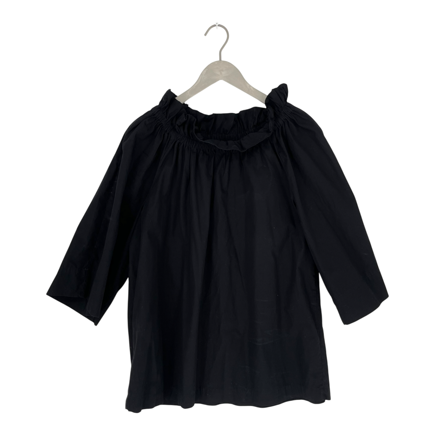 Marimekko salli solid shirt, black | woman XL