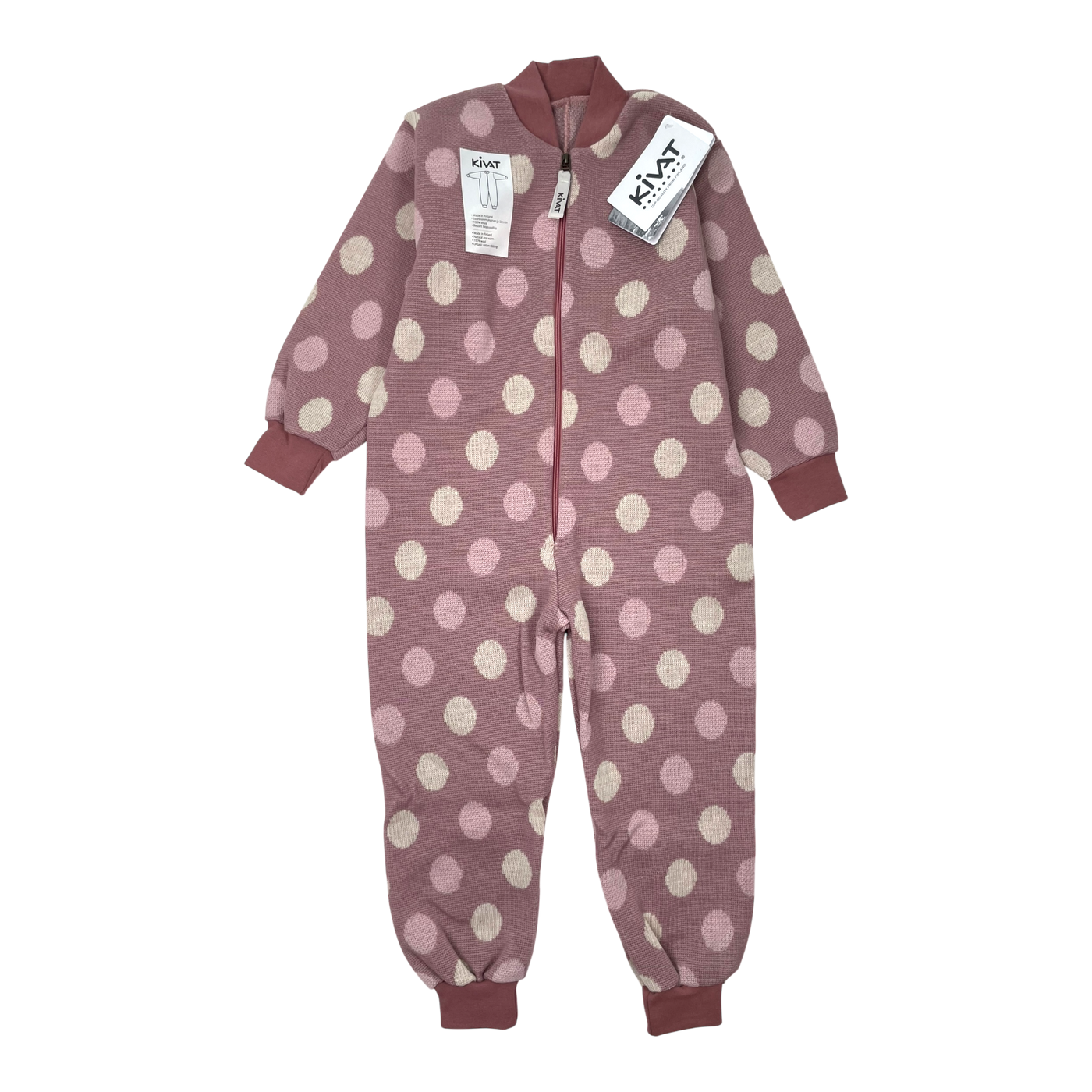 Kivat wool overall, polka dot | 110cm