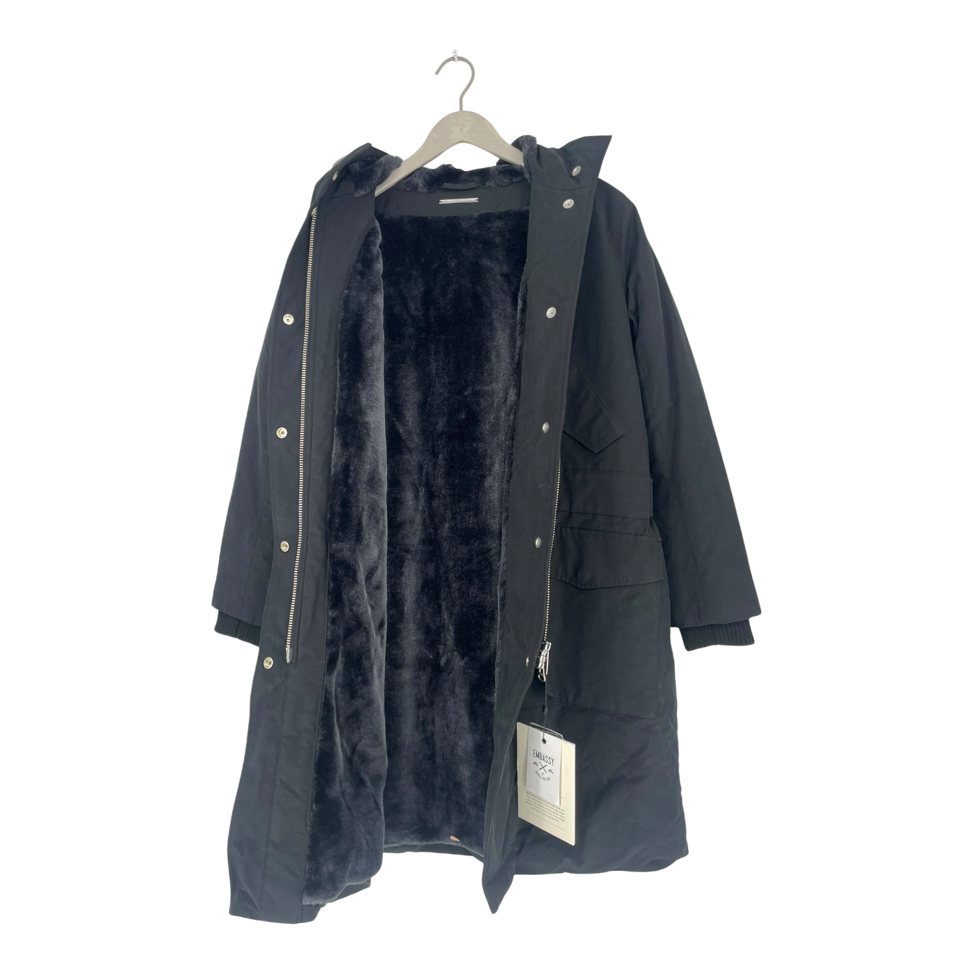 Embassy of Bricks and Logs Trafford parka, black | unisex S