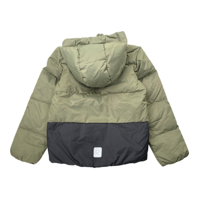 Reima teisko down jacket, moss green | 140cm