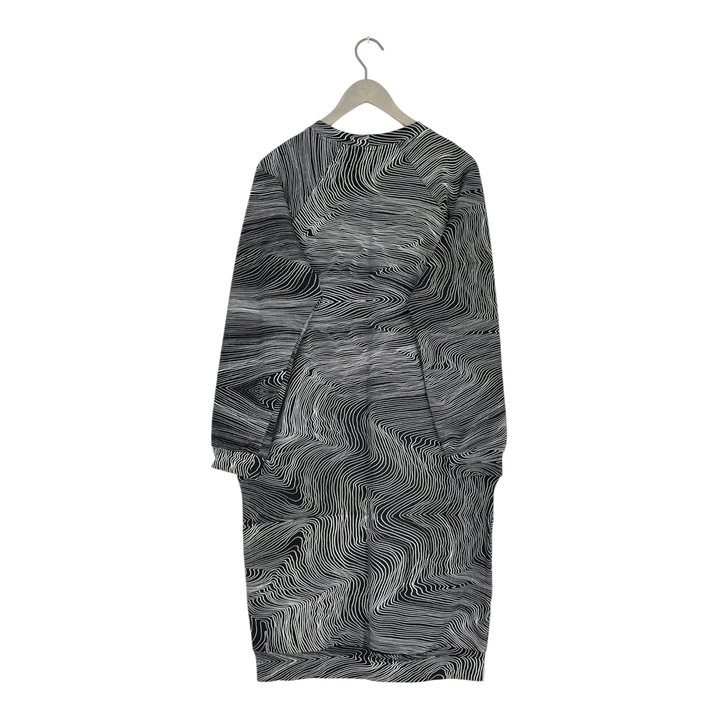Vimma sweat dress, black / white | woman onesize