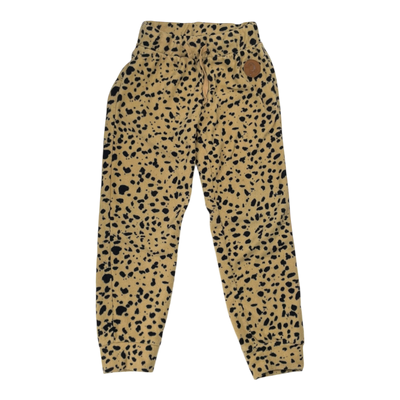 Mini Rodini fleece pants, leopard | 116/122cm