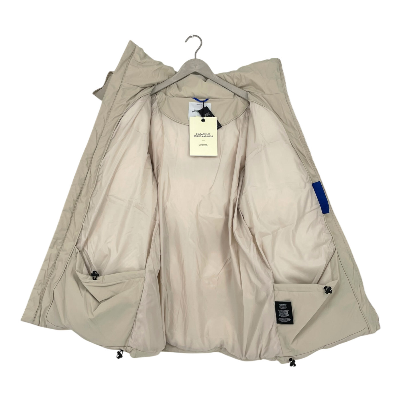 Embassy of Bricks and Logs Duvall winter jacket, sand | unisex L