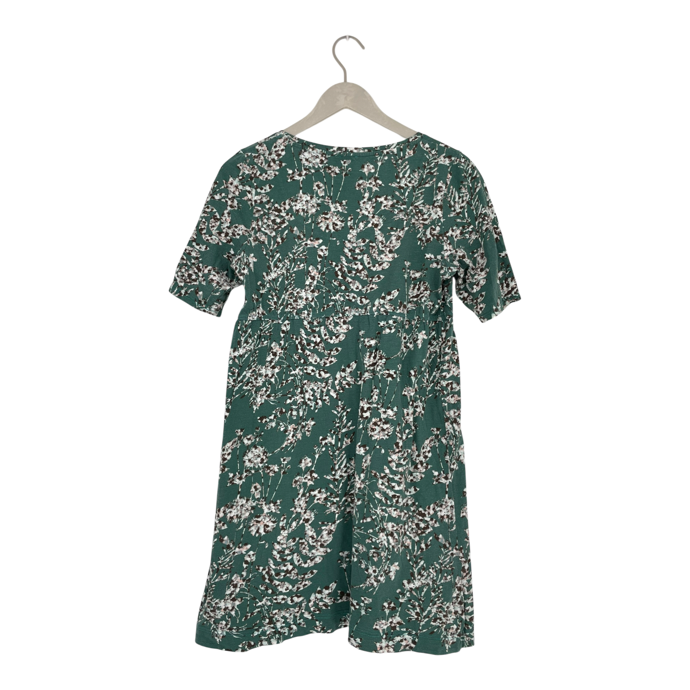 Hessnatur tunic shirt, green floral | woman 40/42