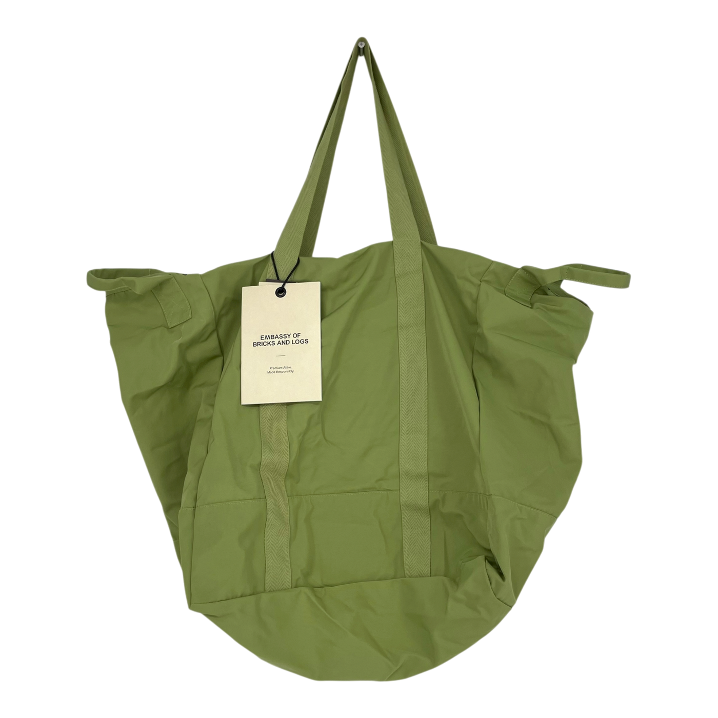 Embassy of Bricks and Logs turin orga bag, green