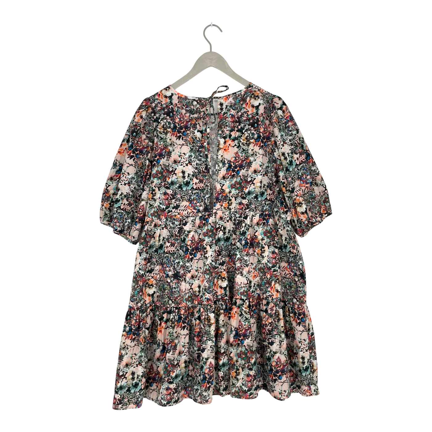 Kaiko tiered mini dress, blooming forest | woman XL