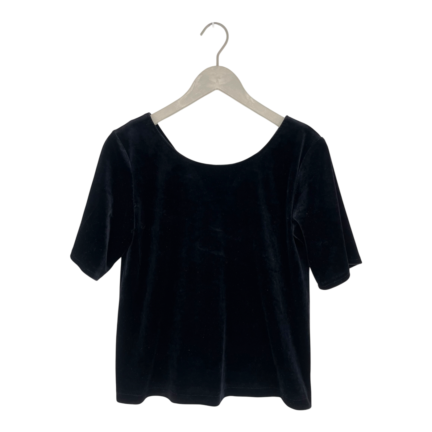 Uhana velour t-shirt, black | woman S