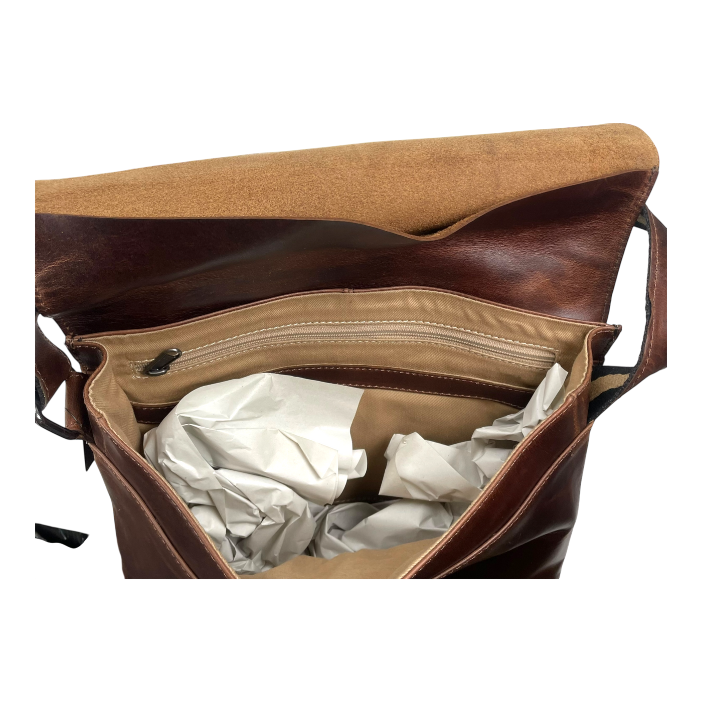 Harold's Bags leather campo messenger bag M, dark brown