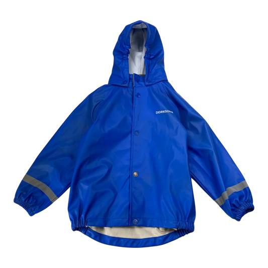 Didriksons rain jacket, blue | 110cm