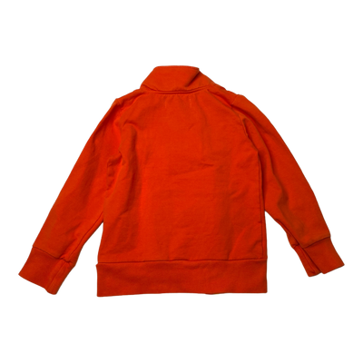 Gugguu zipper sweat jacket, red | 116cm