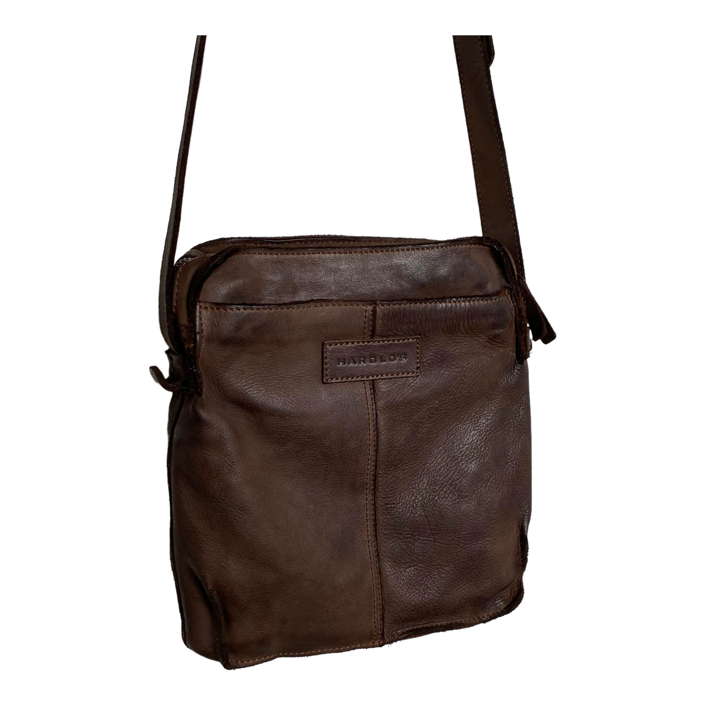 Harold's Bags leather submarine crossbag small, brown