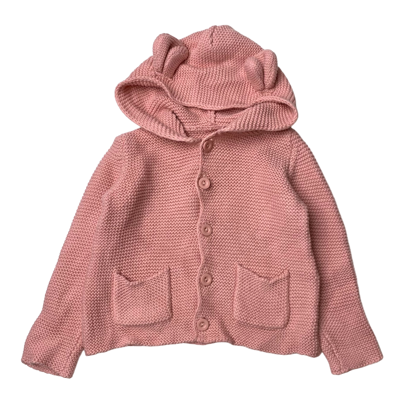 Metsola knitted cardigan, pink | 86/92cm