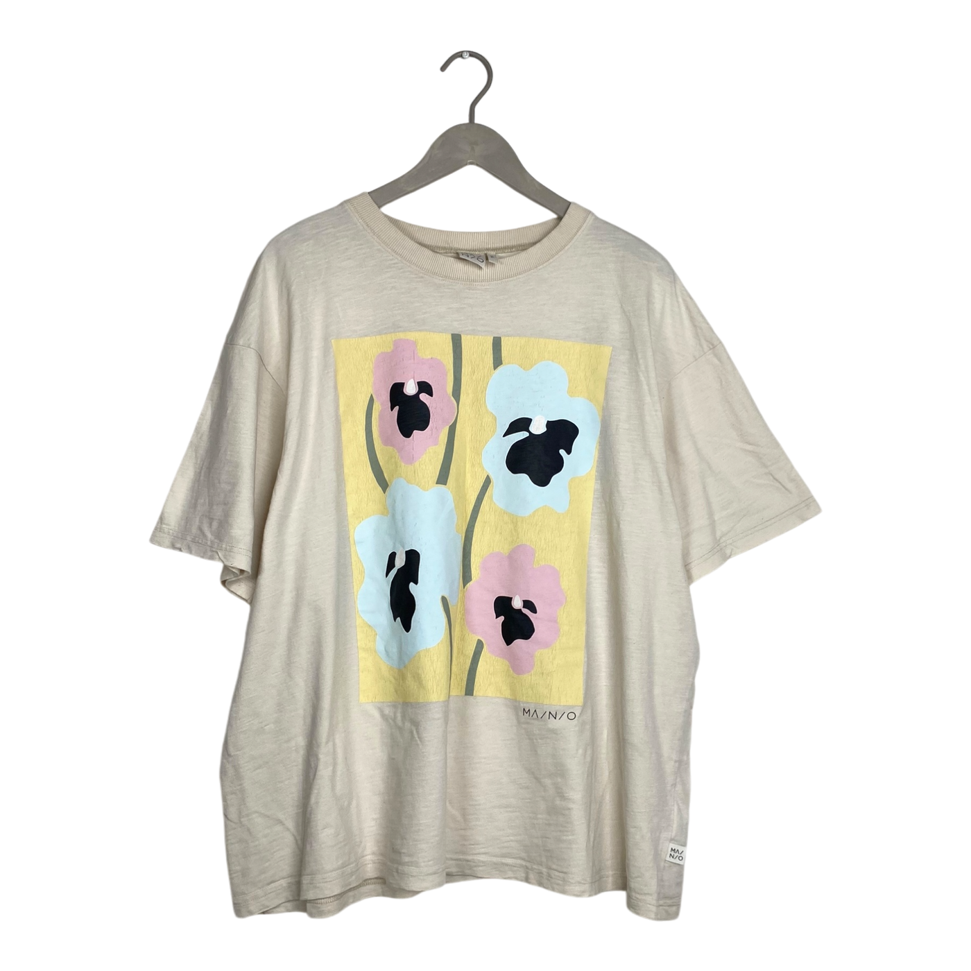 Mainio violetta t-shirt, vanilla | woman L/XL