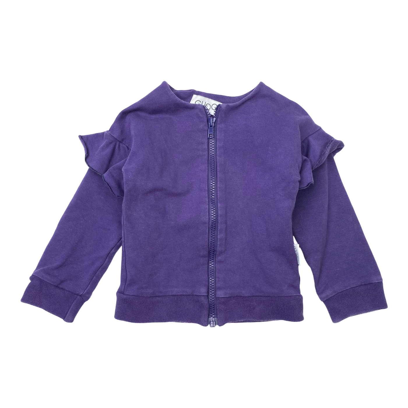 Gugguu zipper sweat jacket, purple | 92cm