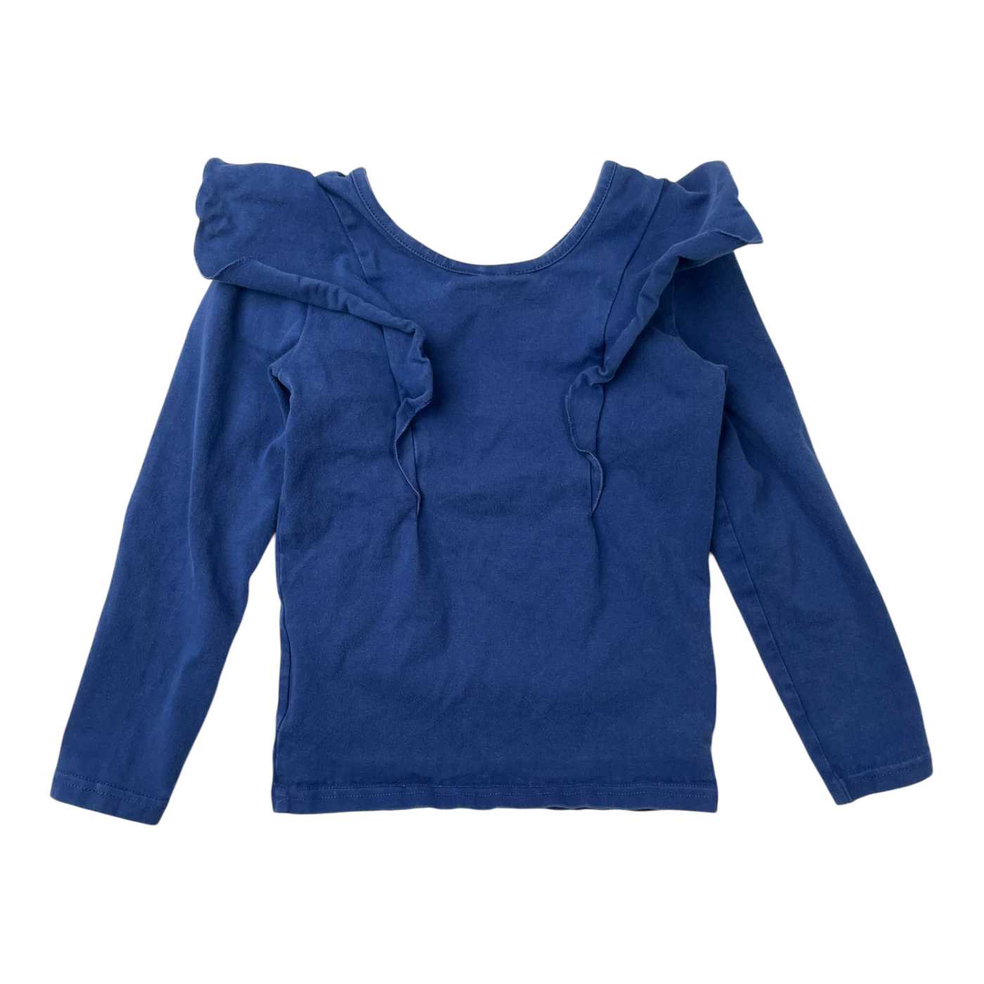 Gugguu frill shirt, midnight blue | 92cm