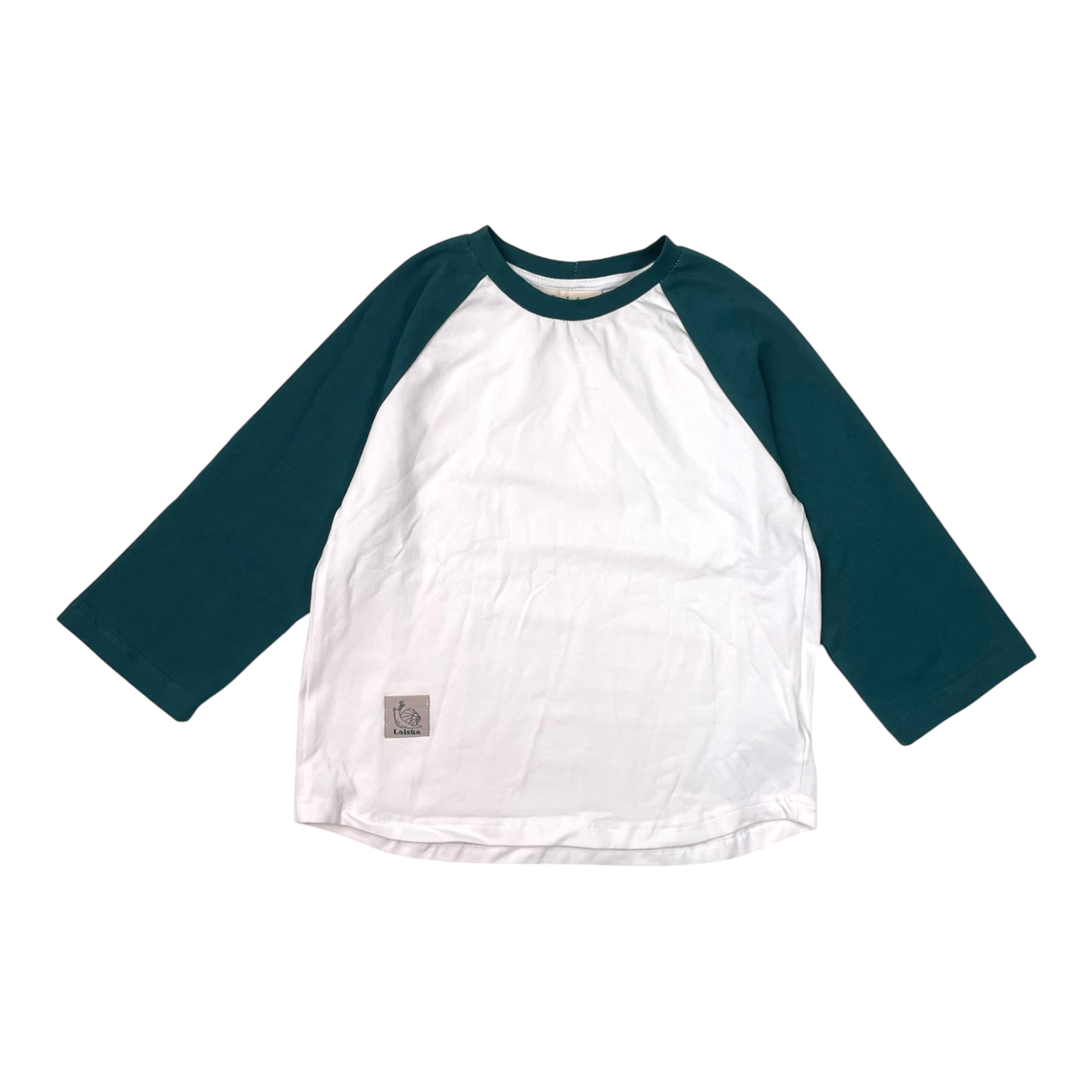 Laiska Ebba baseball shirt, green | 122/128cm