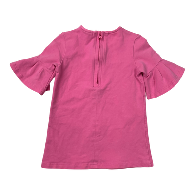 Metsola frill tunic dress, pink | 86/92cm