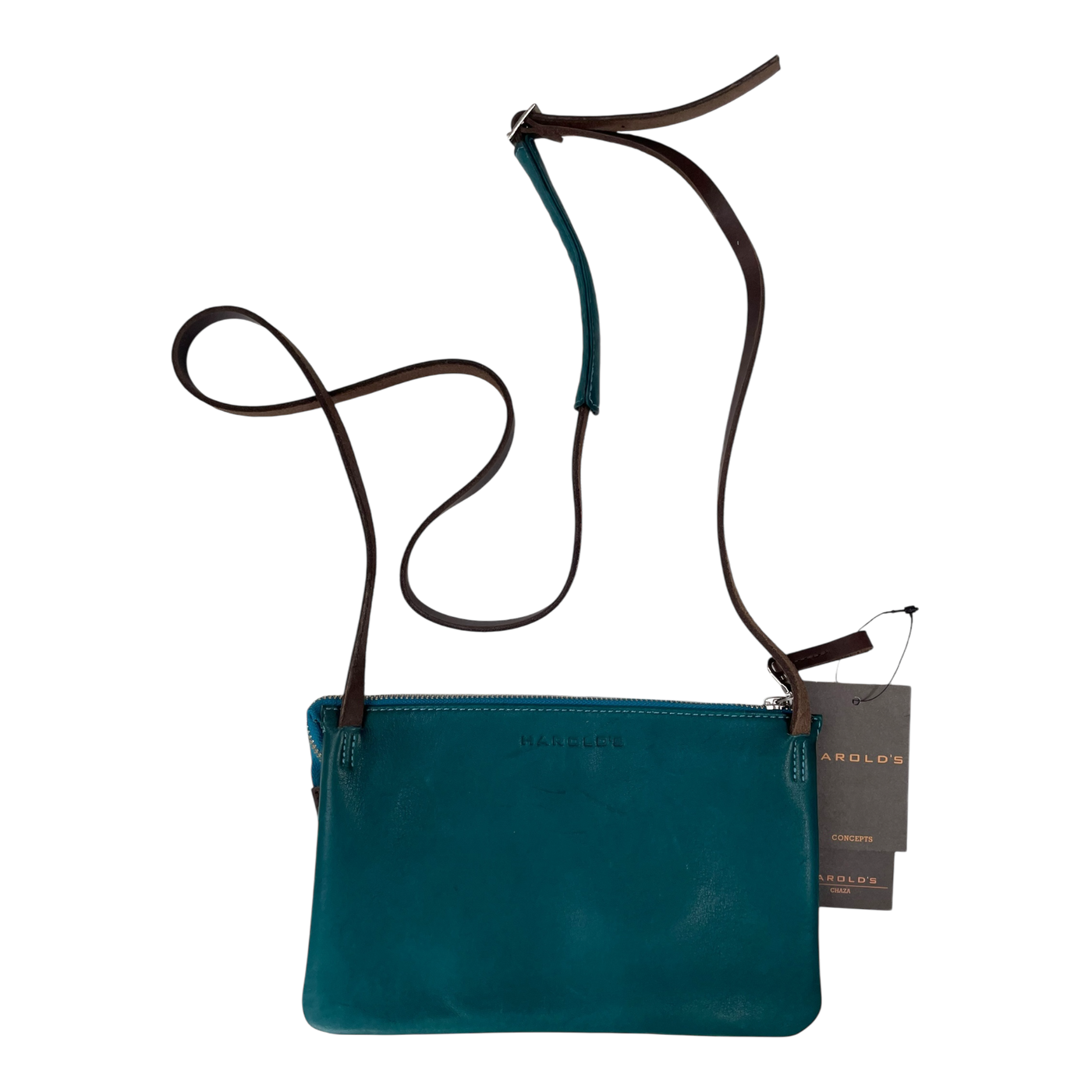 Harold's Bags plain crossbag small, turquoise