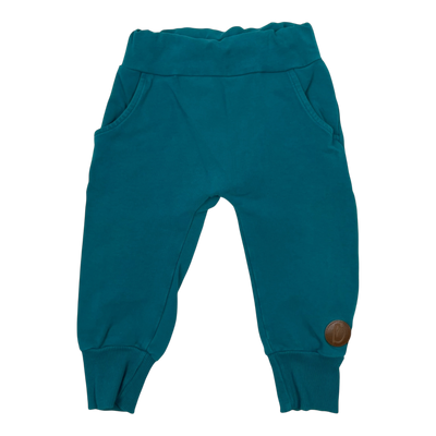 Blaa baby sweatpants, teal | 74/80cm