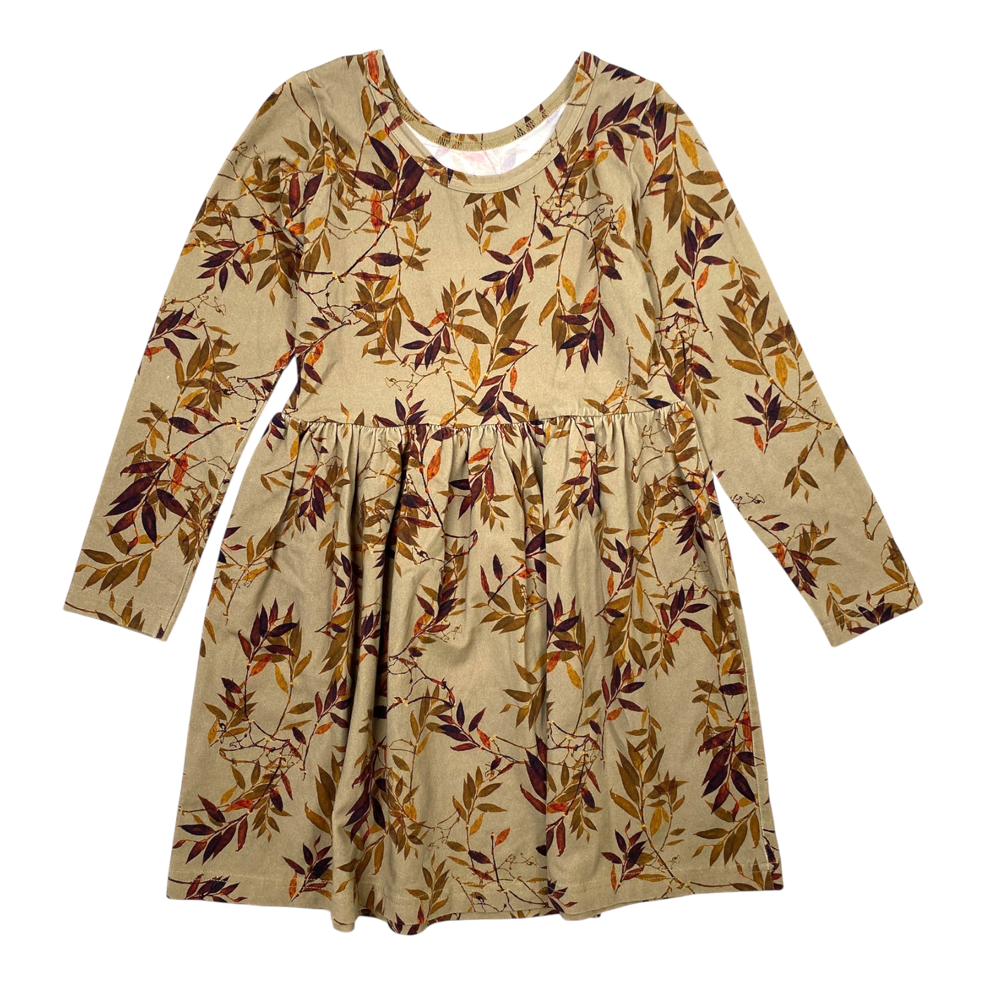 Kaiko dress, golden botany | 110/116cm