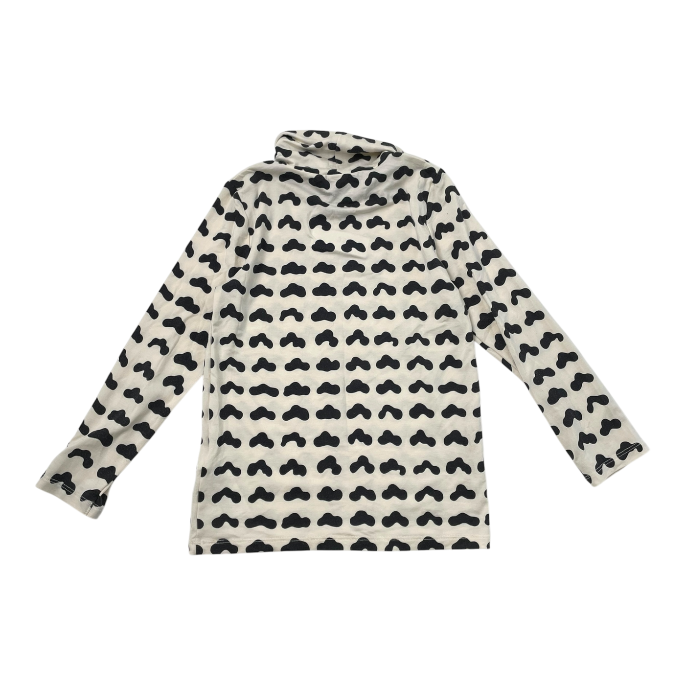 Marimekko x Uniqlo polo shirt, cream / black | 98/104cm