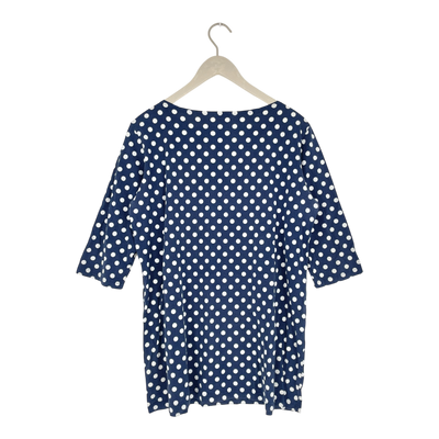 Marimekko 3/4 sleeve tunic shirt, dots | woman L