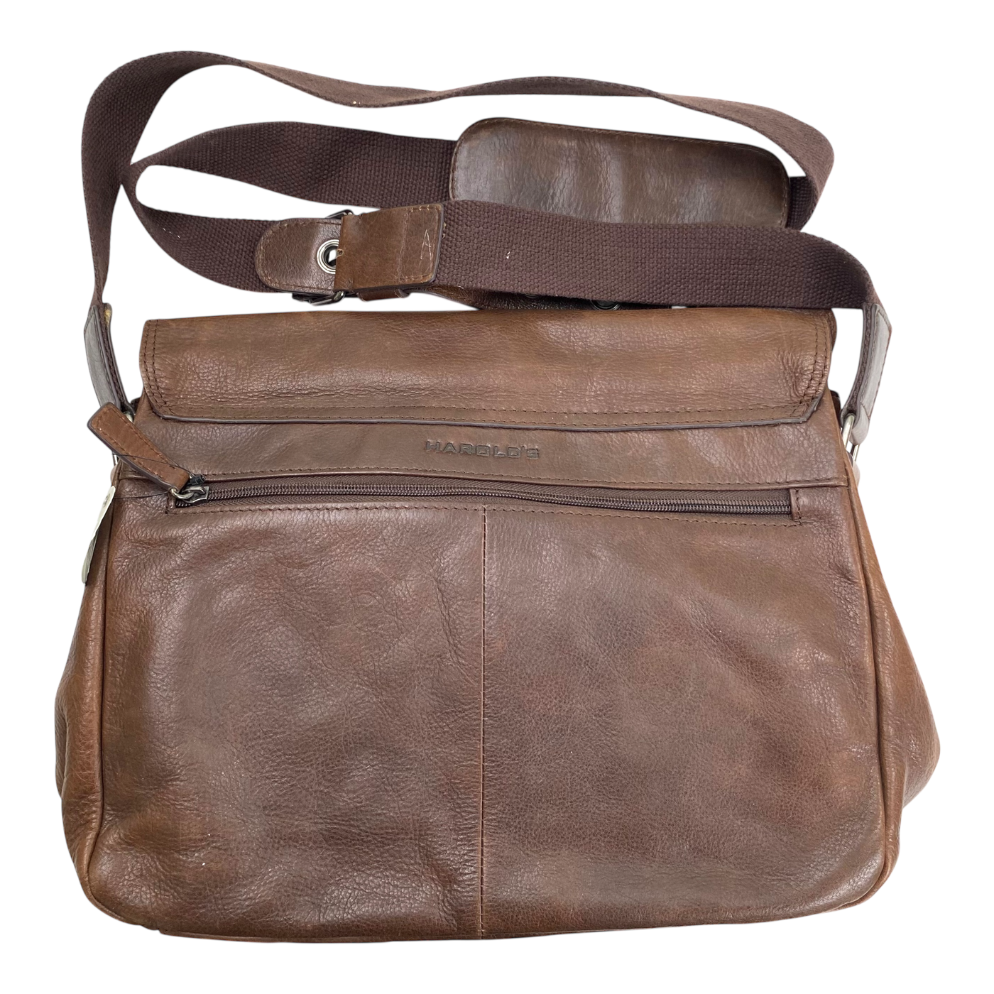 Harold's Bags leather business bag, brown