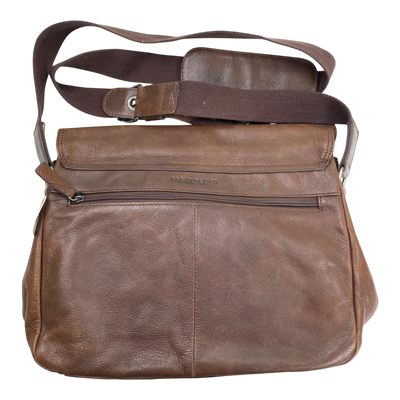 Harold's Bags leather business bag, brown