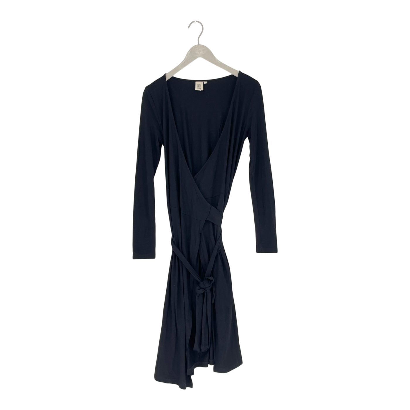 Kaiko soft wrap dress, black | woman XS