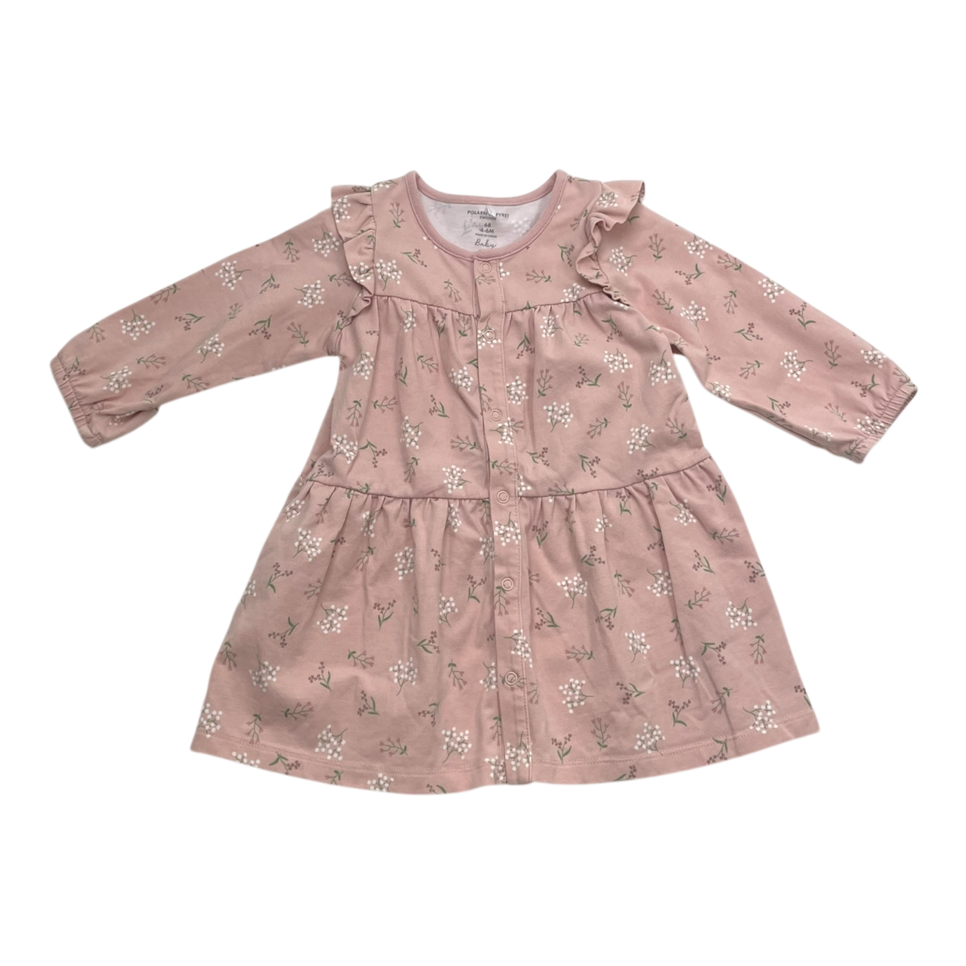 Polarn O. Pyret tricot dress, flower | 68cm