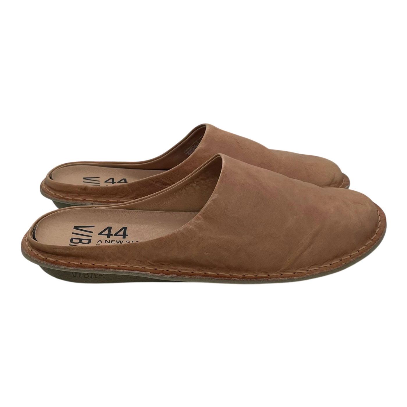 VIBAe Roma leather slippers, fawn tan | 44