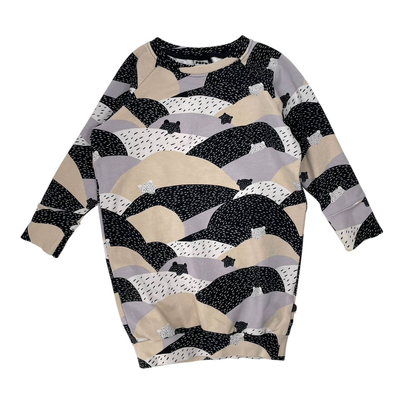 Papu sweat dress, bears | 98/104cm