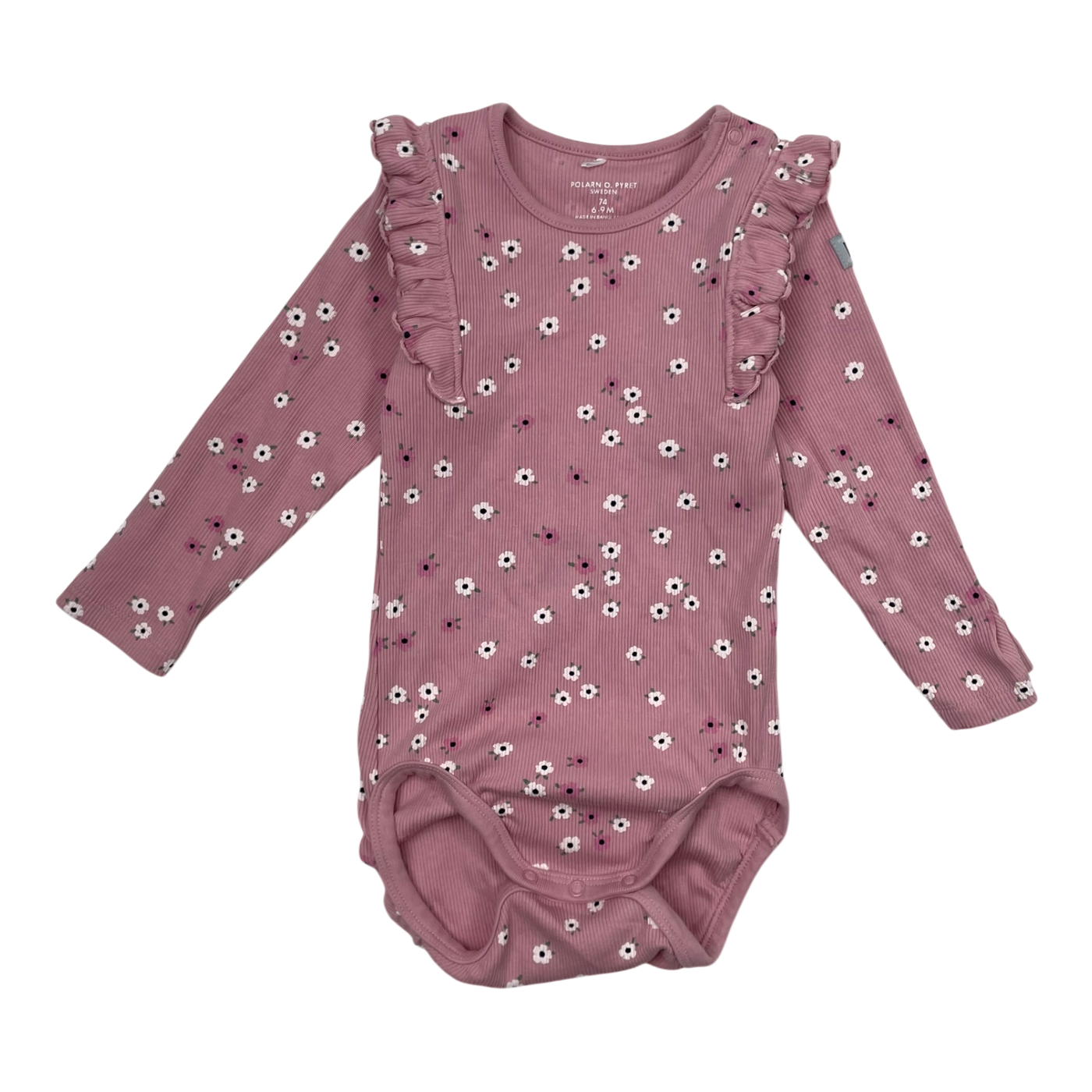 Polarn O. Pyret frill body, pink | 74cm